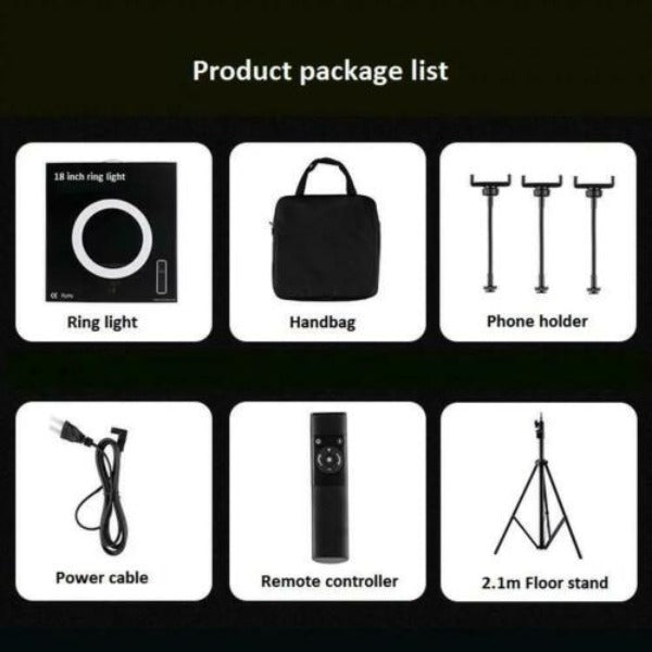 HQ BiColor  LED Ring Light Kit with Stand Social Media/Beauty Ticok LIGHT 18 HQ BiColor  LED Ring Light Kit with Stand Social Media/Beauty Ticok LIGHT 18
